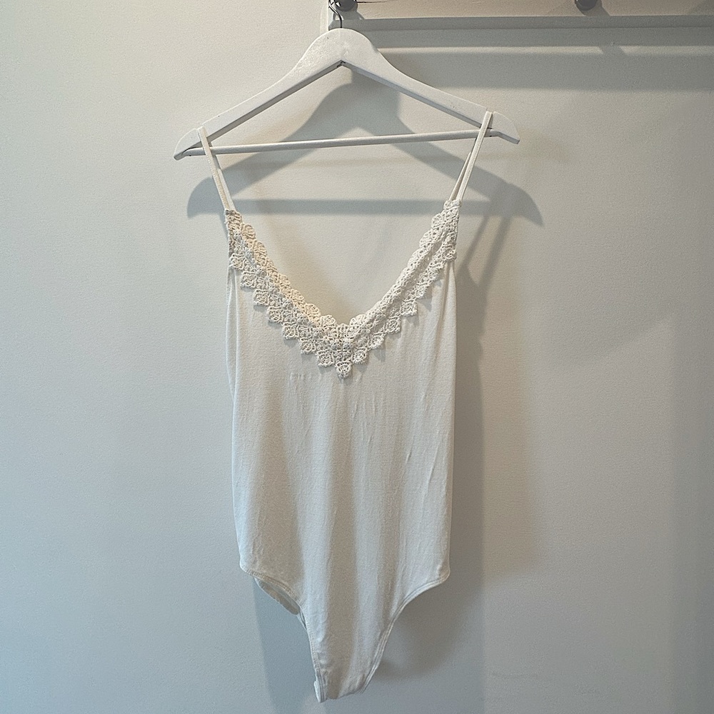 Free People Off-White Bodysuit